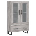 vidaXL Buffet haut sonoma gris 69 5x31x115 cm bois d'ingénierie