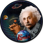 Pièce de monnaie en Argent 2 Dollars g 31.1 (1 oz) Millésime 2022 ALBERT EINSTEIN