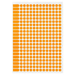 2940 Étiquettes Orange Ø 8