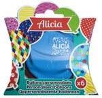 Ballons de baudruche prénom Alicia