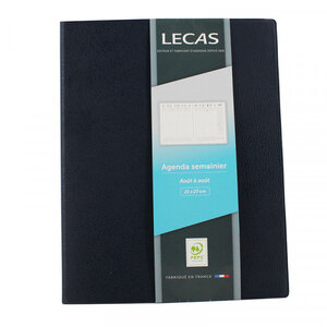Agenda semainier 2022/2023 - 21 x 27 cm - assorties - lecas