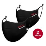 2 masques lavables noir antimicrobien  (xs / enfant)
