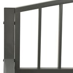 vidaXL Banc de jardin 125 cm Acier Gris