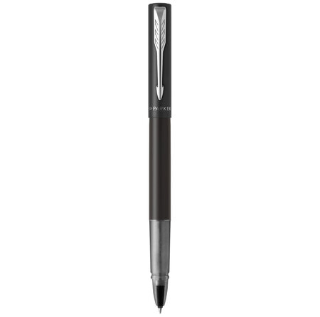 PARKER VECTOR XL Stylo roller  laque noire métallisée sur laiton  recharge noire pointe fine  Coffret cadeau