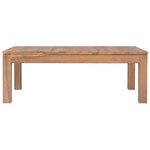 vidaXL Table basse Bois de teck et finition naturelle 110 x 60 x 40 cm