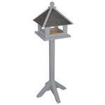 Mangeoire pour oiseaux grise esschert design cf55g