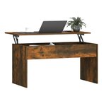 vidaXL Table basse Chêne fumé 102x50 5x52 5 cm Bois d'ingénierie