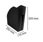 Porte-revues The Magazine Ecoblack - Noir - X 3 - Exacompta
