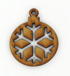 Forme en bois MDF Boule flocon ajourée