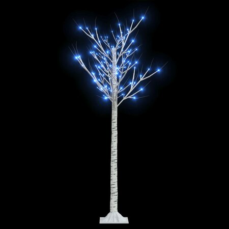 vidaXL Sapin de Noël 140 LED bleues Saule 1 5 m Int/Ext