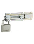 THIRARD - Verrou transversal  porte cadenas cadenassable  longueur 230mm  pêne plat coulissant  acier zingué