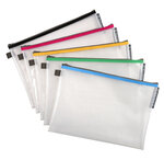 Pochette À Fermeture Éclair En Plastique Souple - X 10 - Exacompta