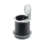 Bloc prise encastrable compact avec clapet & port usb - Otio