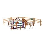 Schleich - figurine 42433 l'entraînement au concours d'horse club lisa