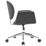 vidaXL Chaises pivotantes à manger lot de 6 gris tissu