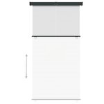 vidaXL Auvent latéral de balcon 170x250 cm Crème