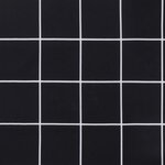 vidaXL Coussin de palette motif à carreaux noir 70x70x12 cm tissu
