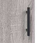 vidaXL Buffet haut Sonoma gris 34 5x34x180 cm Bois d'ingénierie