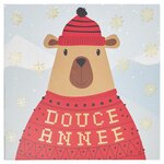Lot de 6 cartes de voeux avec enveloppe  coffret croix-rouge douce année - or - draeger paris