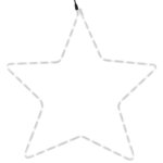vidaXL Figure d'étoile de Noël avec 48 LED blanc chaud 56 cm