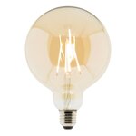 Ampoule Déco filament LED ambrée 7W E27 720lm 2500K - Globe