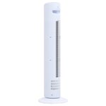 vidaXL Ventilateur tour avec télécommande et minuterie Φ24x80 cm Blanc