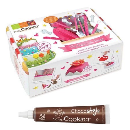 Coffret Ma boîte à Cake design + 1 Stylo chocolat