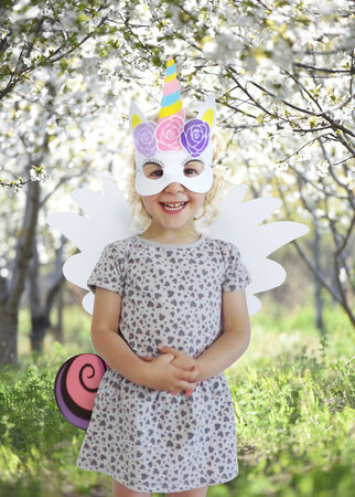 Kit Déguisement enfants mousse et feutrine Licorne