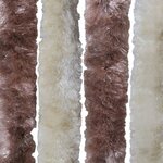 vidaXL Moustiquaire Beige et marron clair 90x220 cm Chenille