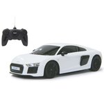 Jamara voiture télécommandée audi r8 2015 1:24 blanc