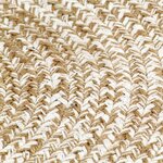 vidaXL Tapis fait à la main Jute Blanc et naturel 90 cm
