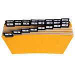 Guide de classement 148 x 210 mm exacompta jaune - jeu de 24