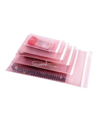 (lot  de 200) sachet bulles antistatique à fermeture adhésive 300 x 400mm