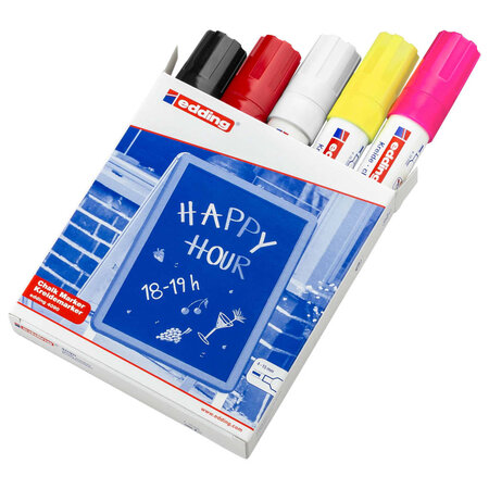 Edding marqueurs à craie 5 pièces multicolore 4090