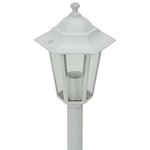 vidaXL Lampe de jardin à piquet 6 Pièces E27 110 cm Aluminium Blanc