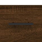 vidaXL Buffet haut Chêne marron 69 5x34x180 cm Bois d'ingénierie