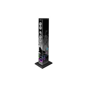 Bigben tw9djlight3 tour de son multimedia bluetooth avec led bleues  roses et blanches - 60w - motif dj