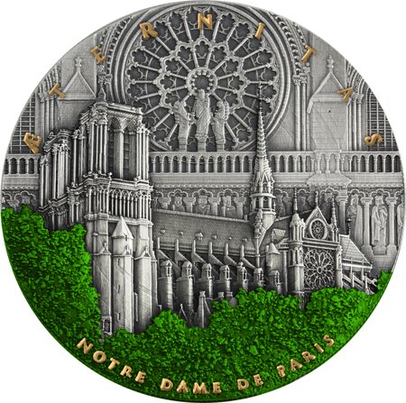 NOTRE DAME DE PARIS 2 onces argent monnaie 5 Dollars Niue 2021