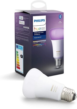 Ampoule Led Connectée White & Color Ambiance E27 Compatible Bluetooth Avec Fonctionne Avec Alexa [Classe Énergétique A+]