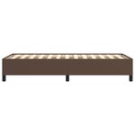 vidaXL Cadre de lit Marron 100x200 cm Similicuir