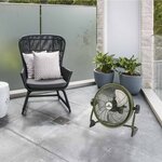 Bestron ventilateur de sol d'extérieur rechargeable aod12accu vert
