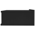 vidaXL Table de chevet flottante Noir 40x30x15 cm Aggloméré