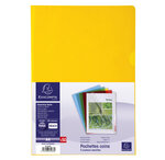 Sachet De 50 Pochettes Coin Pvc Lisse Haute Résistance 13/100e - A4 - X 2 - Exacompta