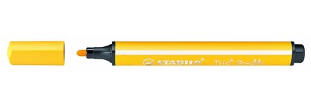 Feutre coloriage trio scribbi triangulaire pte large jaune stabilo