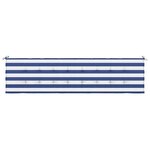 vidaXL Coussin de banc de jardin rayures bleues et blanches 200x50x3cm