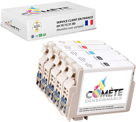 5 cartouche d'encre compatibles avec epson 603xl b2c1m1y1
