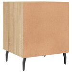 vidaXL Tables de chevet 2 Pièces chêne sonoma 40x40x50 cm bois ingénierie