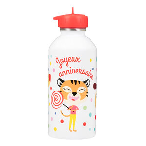 Gourde Inox Enfant - Joyeux Anniversaire - Draeger paris