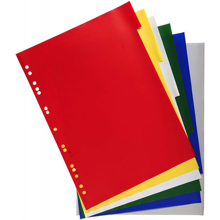 Intercalaires polypro - 6 positions - a4 + - exacompta