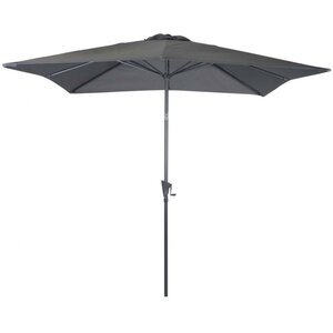 Parasol carré en aluminium avec manivelle 2 5m tilt